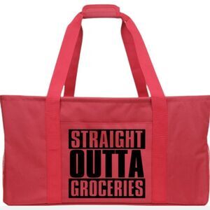 "STRAIGHT OUTTA GROCERIES" Multipurpose Tote